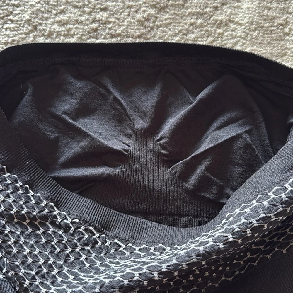 NWT Black and Gray Mesh Tube Top Aerie